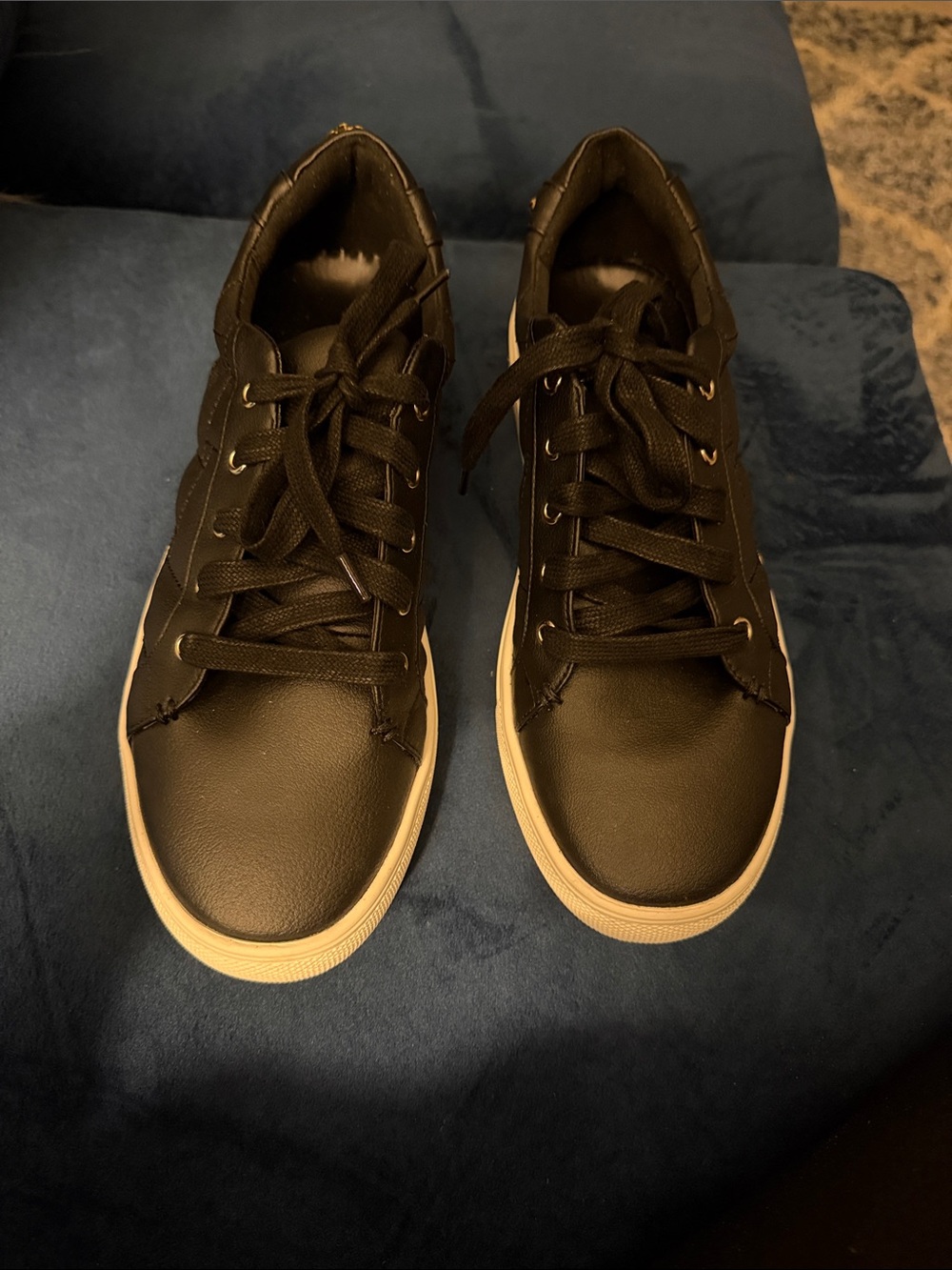 Women Black Low-Top Kurt Geiger Sneakers